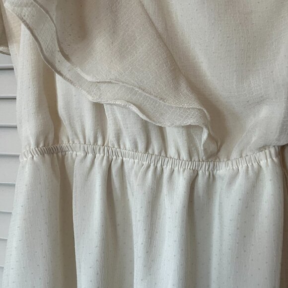 Miss Me MM Couture one shoulder mini dress ivory small ruffle - Picture 7 of 9